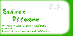 robert ullmann business card